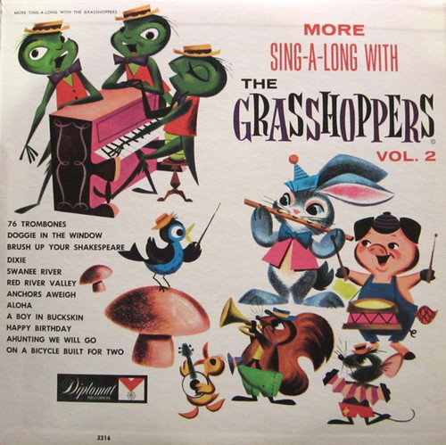 The Grasshoppers (2) - More Sing-A-Long With The Grasshoppers, Vol. 2 (LP, Album)