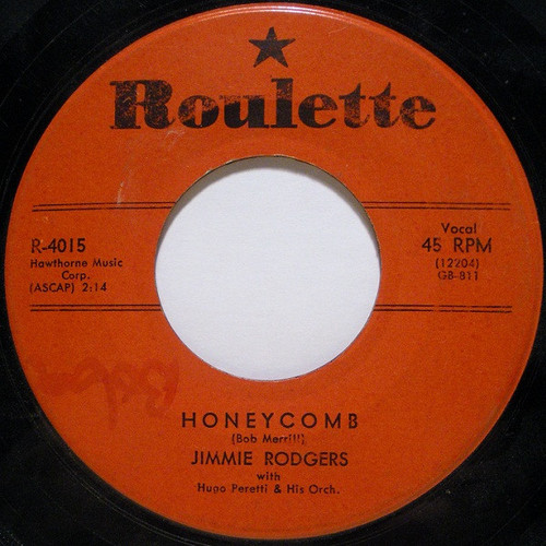 Jimmie Rodgers (2) - Honeycomb (7", Single, Scr)