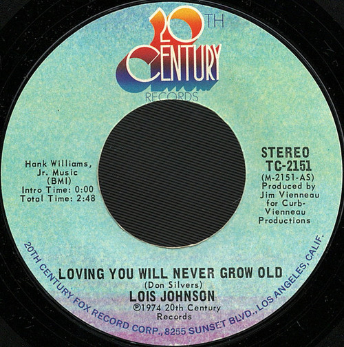 Lois Johnson (2) - Loving You Will Never Grow Old  (7", Styrene)