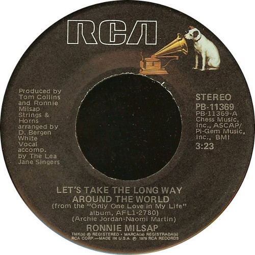 Ronnie Milsap - Let's Take The Long Way Around The World (7", Ind)