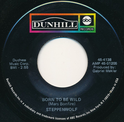 Steppenwolf - Born To Be Wild (7", Single)