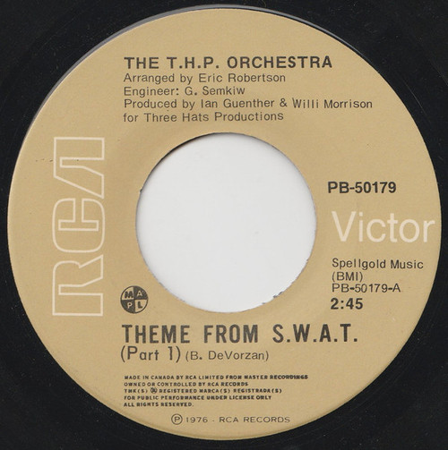 The T.H.P. Orchestra* - Theme From S.W.A.T. (7", Single)