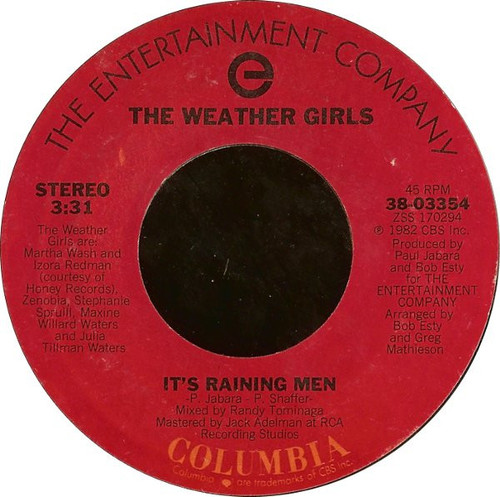 The Weather Girls - It's Raining Men (7", Single, Styrene)