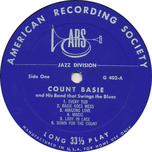 Count Basie - Count Basie And His Band That Swings The Blues (LP)
