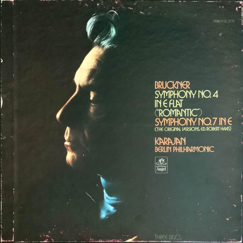 Bruckner*, Karajan* / Berlin Philharmonic* - Symphony No. 4 ("Romantic") / Symphony No. 7 (3xLP, Box)