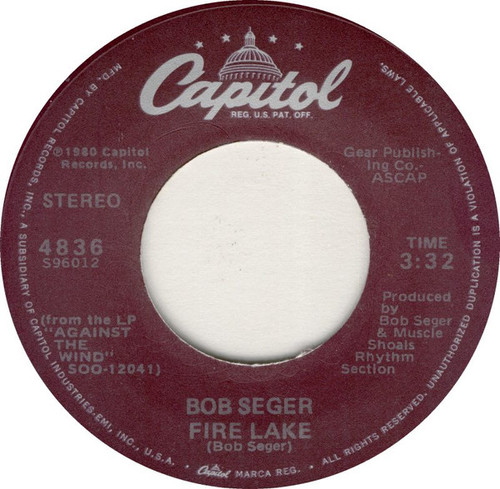 Bob Seger - Fire Lake (7", Single, Jac)