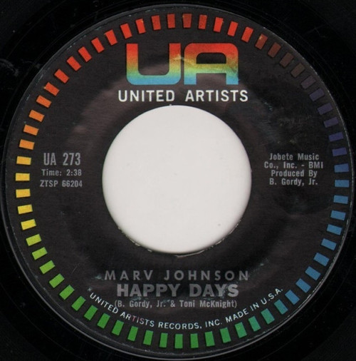 Marv Johnson - Happy Days / Baby, Baby (7")