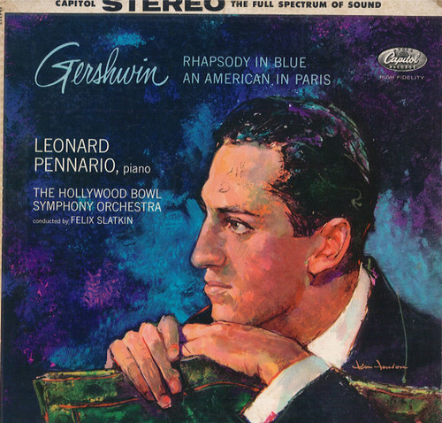 Gershwin* / The Hollywood Bowl Symphony Orchestra Conducted By Felix Slatkin, Leonard Pennario - Gershwin In Paris - Rhapsody In Blue, An American In Paris (LP, Album)
