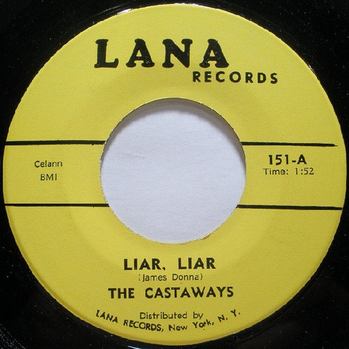 The Castaways - Liar, Liar / Sam (7", Single, RE)