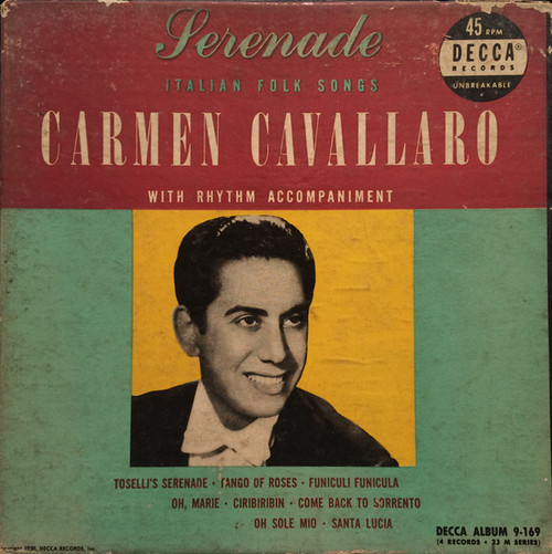 Carmen Cavallaro - Serenade: Italian Folk Songs (4x7", Album)