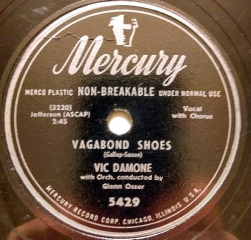 Vic Damone - Vagabond Shoes / I Hadn't Anyone Till You (10")