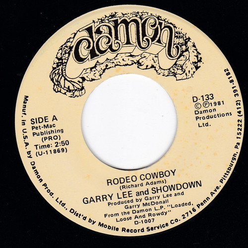 Garry Lee And Showdown (4) - Rodeo Cowboy (7")