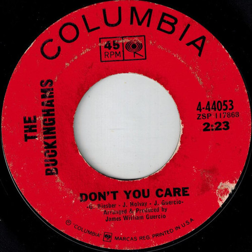 The Buckinghams - Don't You Care / Why Don't You Love Me (7", Single, San)