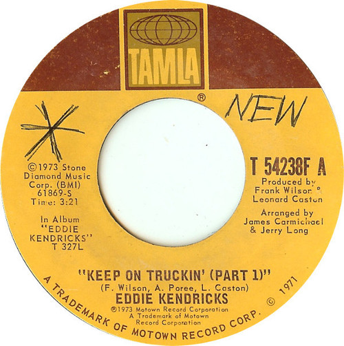 Eddie Kendricks - Keep On Truckin' (7", Single, Styrene, Ter)