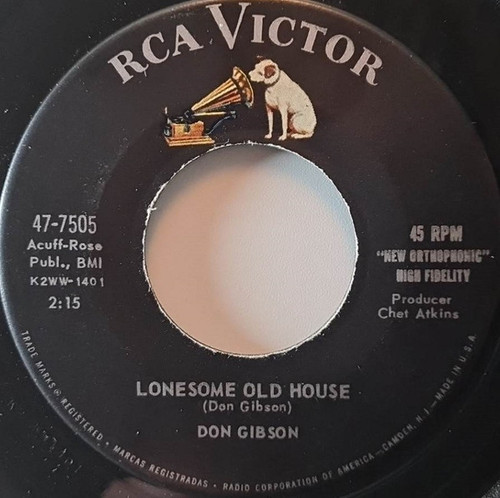 Don Gibson - Lonesome Old House (7", Single, Ind)