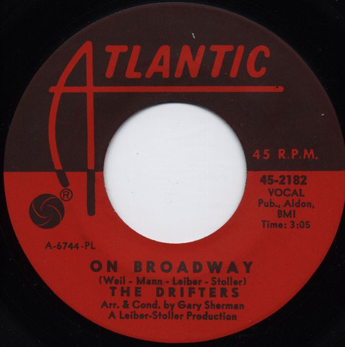 The Drifters - On Broadway / Let The Music Play (7", Single, Pla)