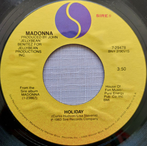 Madonna - Holiday (7", Single, All)