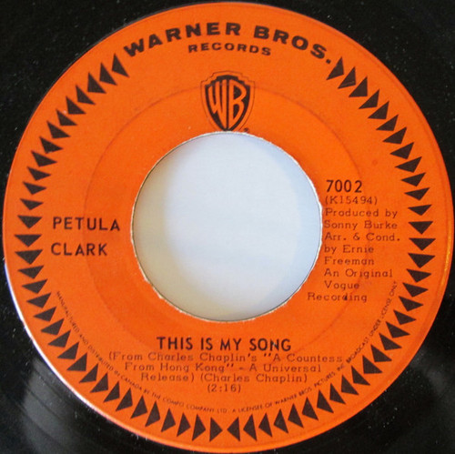 Petula Clark - This Is My Song (7", Single)