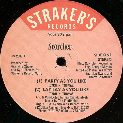 Scorcher (4) - Party As You Like (12")