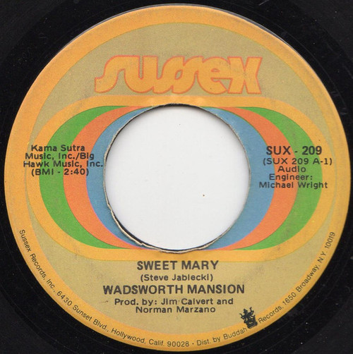Wadsworth Mansion - Sweet Mary (7", Single, Son)