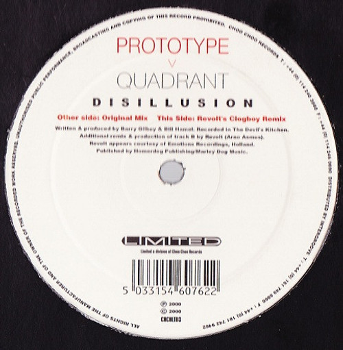 Prototype (4) v Quadrant (3) - Disillusion (12")