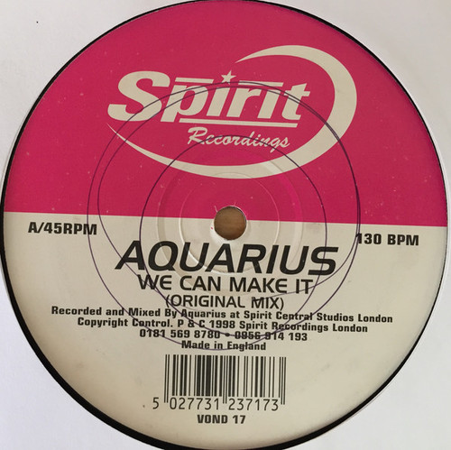Aquarius (2) - We Can Make It (12")