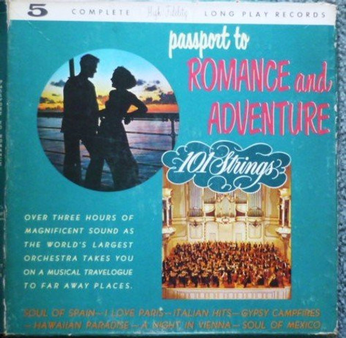 101 Strings - Passport to Romance and Adventure (5xLP, Comp, Box)