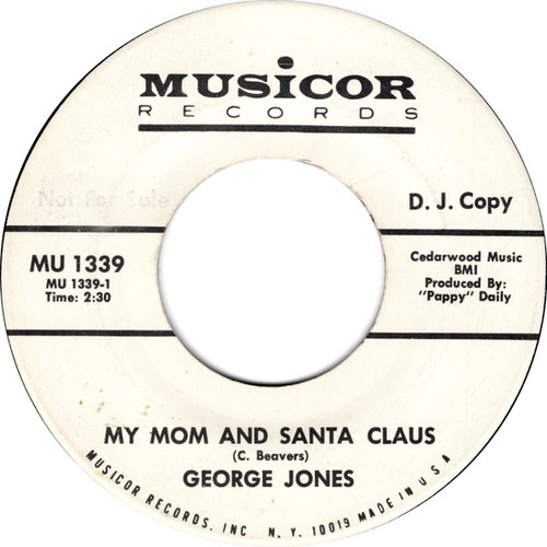 George Jones (2) - My Mom & Santa Claus (7", Single, Promo)