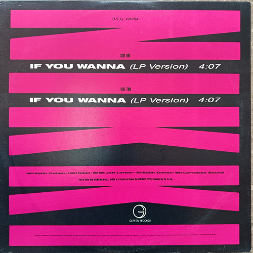 Nikki (9) - If You Wanna (12", Promo)_1