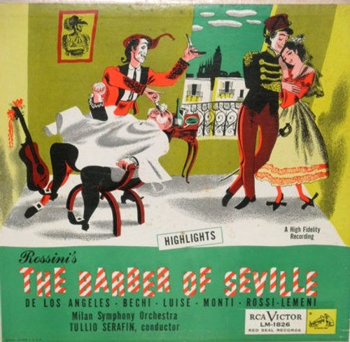 Rossini*, Tullio Serafin, Milan Symphony Orchestra* - The Barber Of Seville (Highlights) (LP)