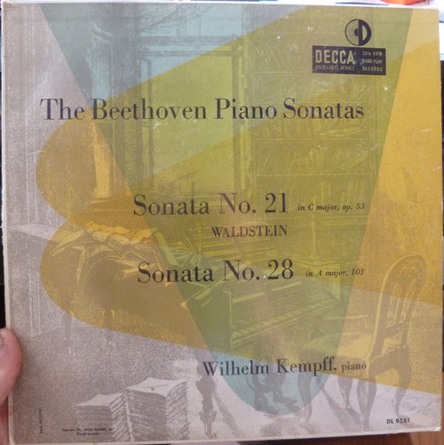 Beethoven*, Wilhelm Kempff - The Beethoven Piano Sonatas: Sonata No. 23 In F Minor, Op. 57 Appassionata / Sonata No. 27 In E Minor, Op. 90 (LP, Mono)