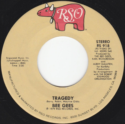 Bee Gees - Tragedy (7", Single, Spe)
