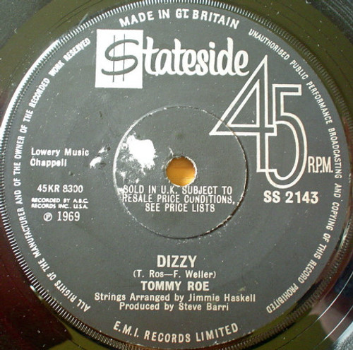 Tommy Roe - Dizzy (7", Single)