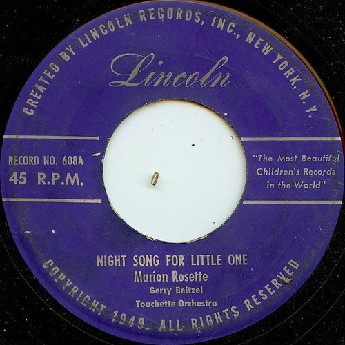 Marion Rosette - Night Song For Little One (7")