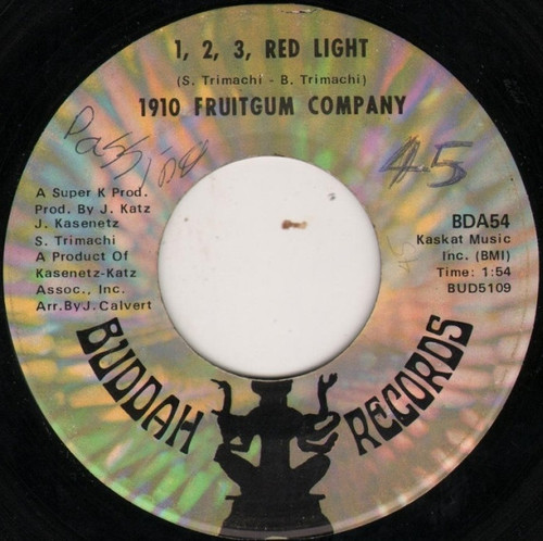 1910 Fruitgum Company - 1, 2, 3, Red Light  (7", Ame)