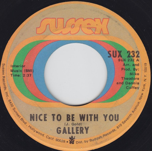 Gallery (2) - Nice To Be With You  (7", Single, Ame)