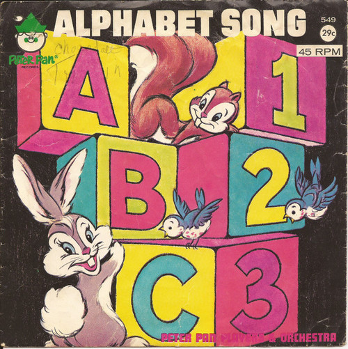 Peter Pan Players And Orchestra - Alphabet Song (7", Single)