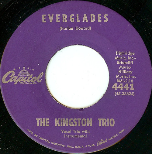 The Kingston Trio* - Everglades (7", Single)