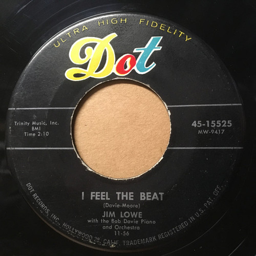 Jim Lowe (2) - I Feel The Beat (7")