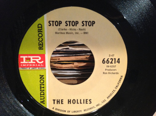 The Hollies - Stop Stop Stop / It's You (7", Promo)