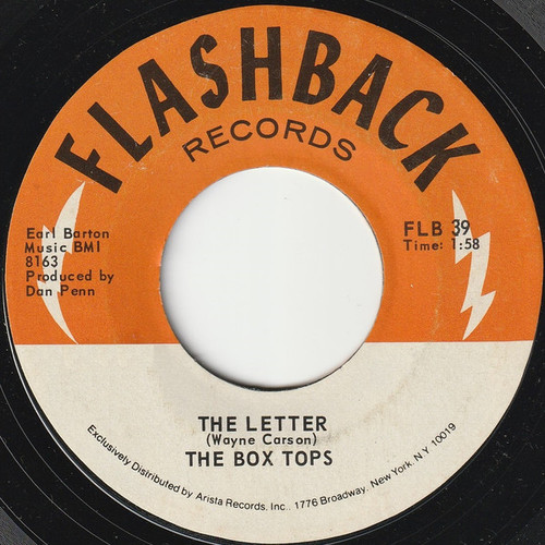 The Box Tops* - The Letter / Happy Times (7", Single, RE)