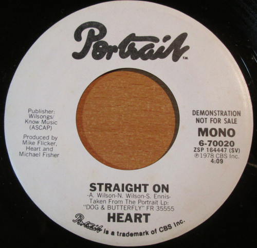 Heart - Straight On (7", Promo)