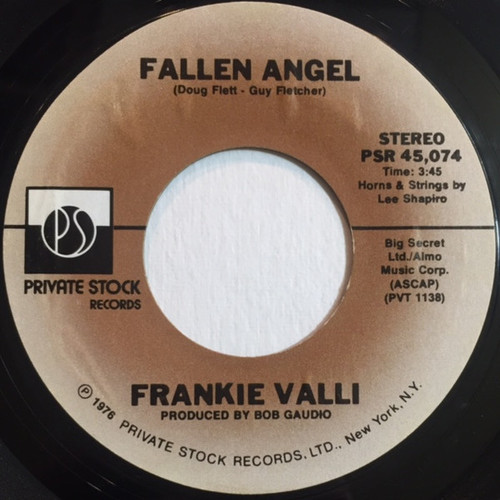 Frankie Valli - Fallen Angel (7", Single)