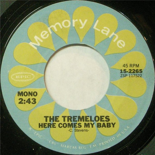 The Tremeloes - Here Comes My Baby / Silence Is Golden (7", Mono, RE)