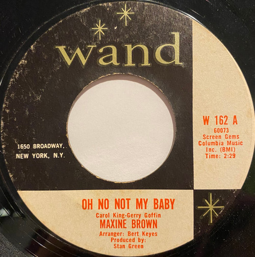 Maxine Brown - Oh No Not My Baby (7", Single, Ter)