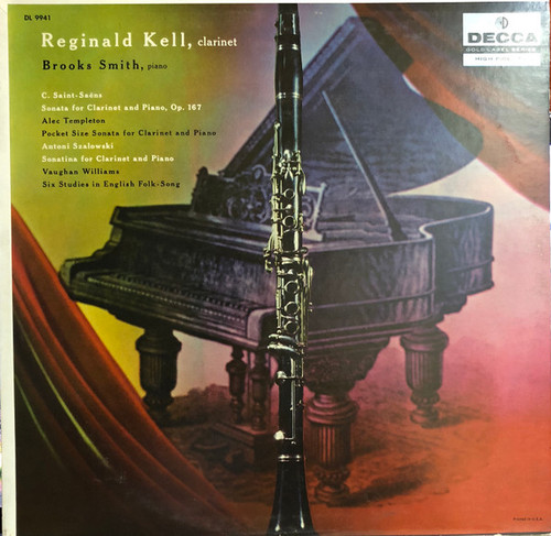Reginald Kell, Brooks Smith (2), Camille Saint-Saëns, Bruce Templeton (2), Antoni Szałowski, Ralph Vaughan Williams - Works For Clarinet And Piano (LP, Album, Mono)