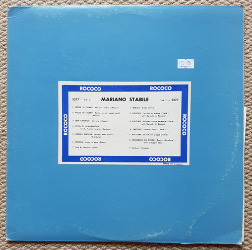 Mariano Stabile - Mariano Stabile (LP, Comp, Mono)