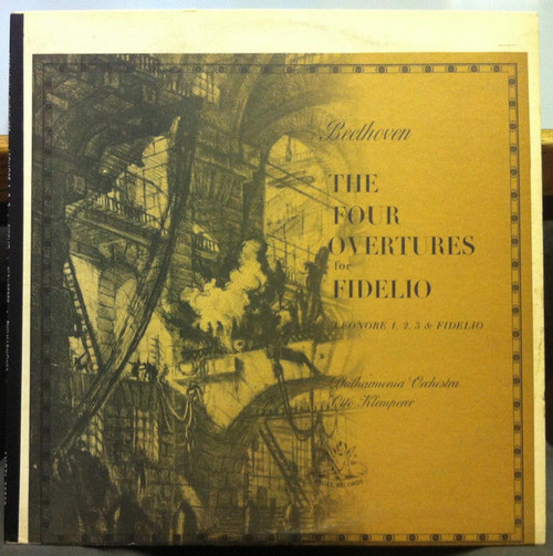 Beethoven* / Philharmonia Orchestra, Otto Klemperer - The Four Overtures For Fidelio: Léonore 1, 2, 3 & Fidelio, Op. 72 & 138 (LP, Mono)