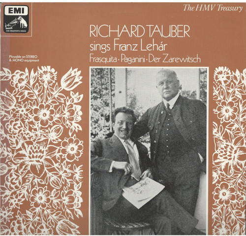 Richard Tauber - Sings Franz Lehár (LP, Comp, Mono)