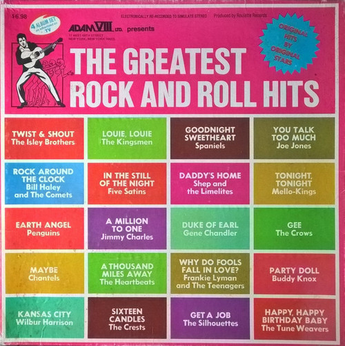 Various - The Greatest Rock And Roll Hits (4xLP, Comp + Box)